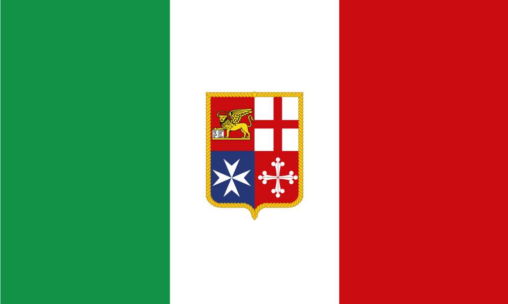 Italy Maritime Outdoor Quality Flag