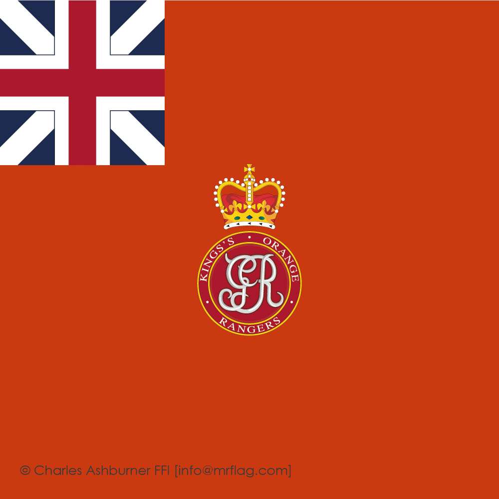 King's Orange Rangers. Regimental Colour