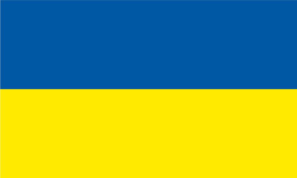 Ukraine Traditional Sewn Flag
