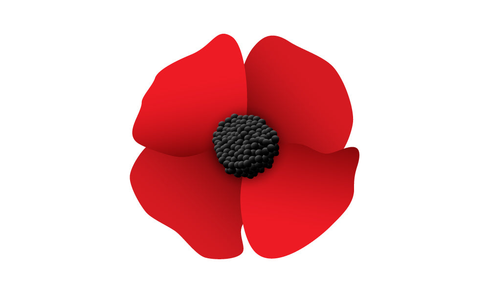 Remembrance Day Single Poppy Outdoor Quality Flag