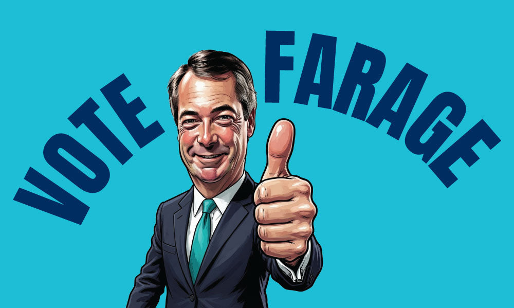 Vote Farage Outdoor Quality Flag