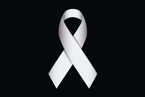 White Ribbon Outdoor Quality Flag