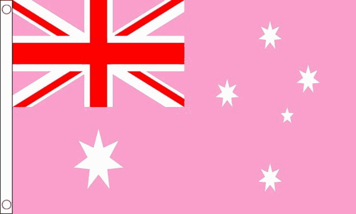Australia Pink Flag (Medium) MrFlag