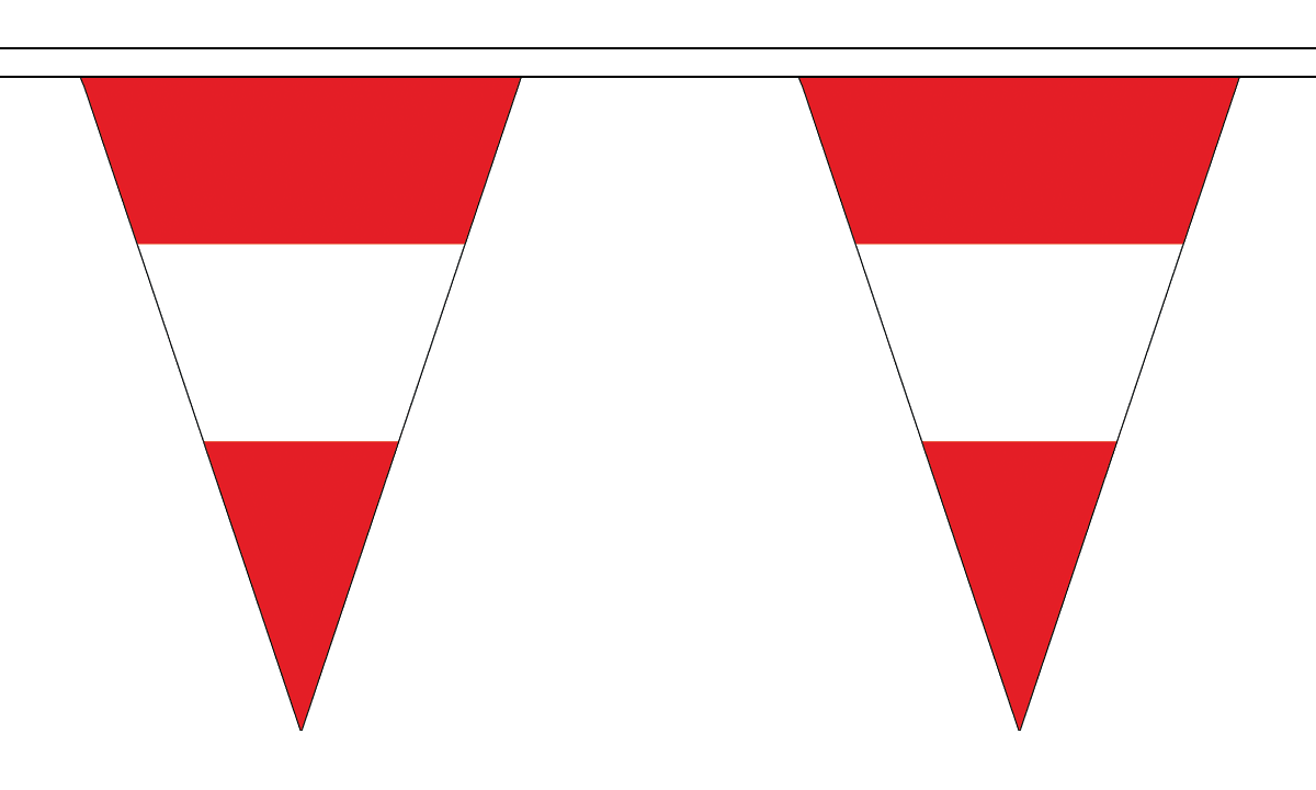 Triangular Philippines 5M Triangle Flag Bunting 12 Flags