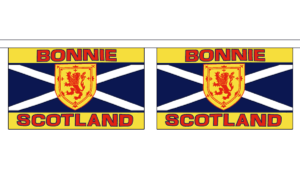 Bonnie Scotland Horizontal Small Bunting