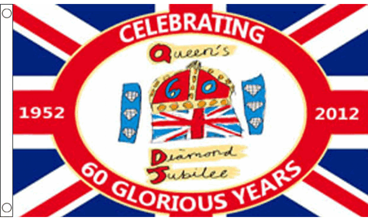 Diamond Jubilee Flag (Medium) Buy quality flags by MrFlag