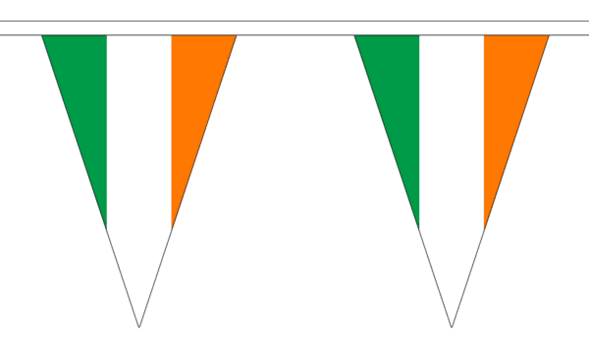 Triangle discount flag bunting