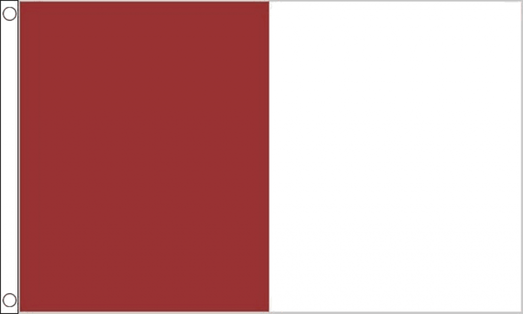 Maroon and White Irish County Flag (Medium) MrFlag