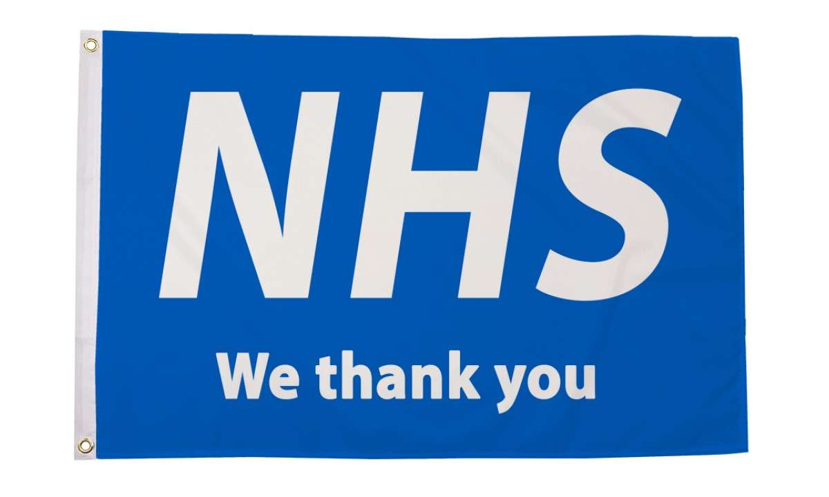10% DONATION TO NHS 2020 NEW THANK YOU NHS UNION JACK Polyester FLAG 5ft X 3ft 