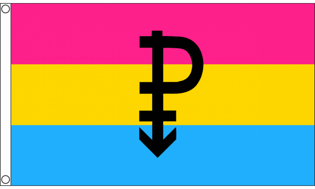 Pansexual Symbol Flag (Medium) - MrFlag