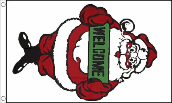 Santa Welcome Flag