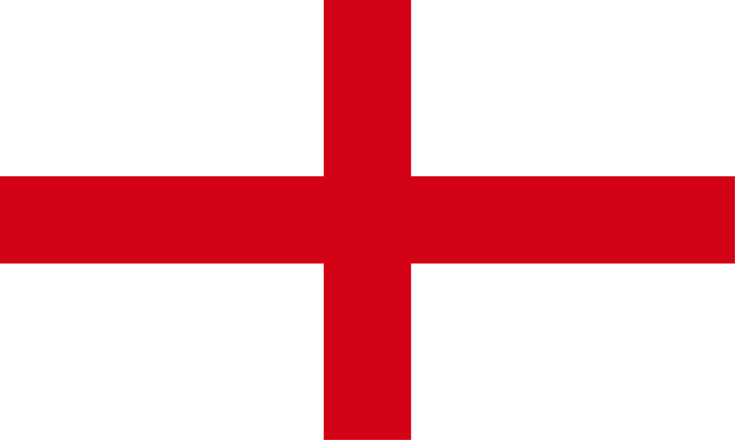 England Flag St George's Cross red cross on white