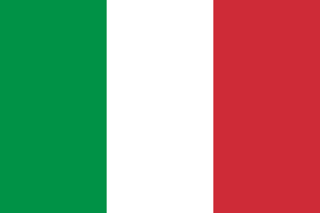 Italian Flag Green White and Red For Sale