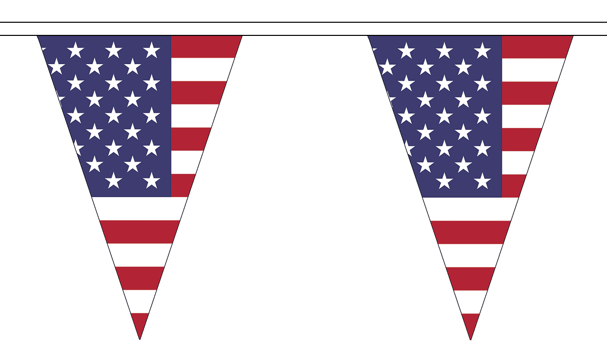 Large 54 Flags Red /& Royal Blue 20M Triangle Flag Bunting Triangular