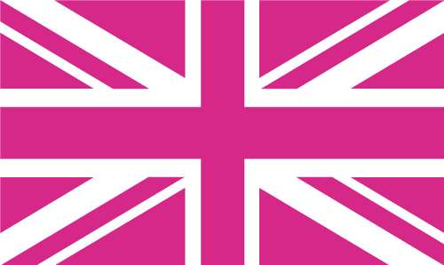 UK Pride Pink Jack Flag