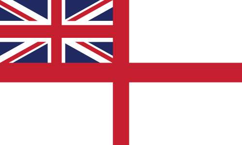 UK white ensign flag