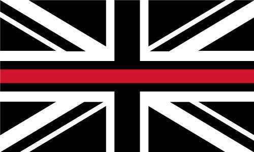 Thin Red Line Outdoor Quality Flag Fire MrFlag