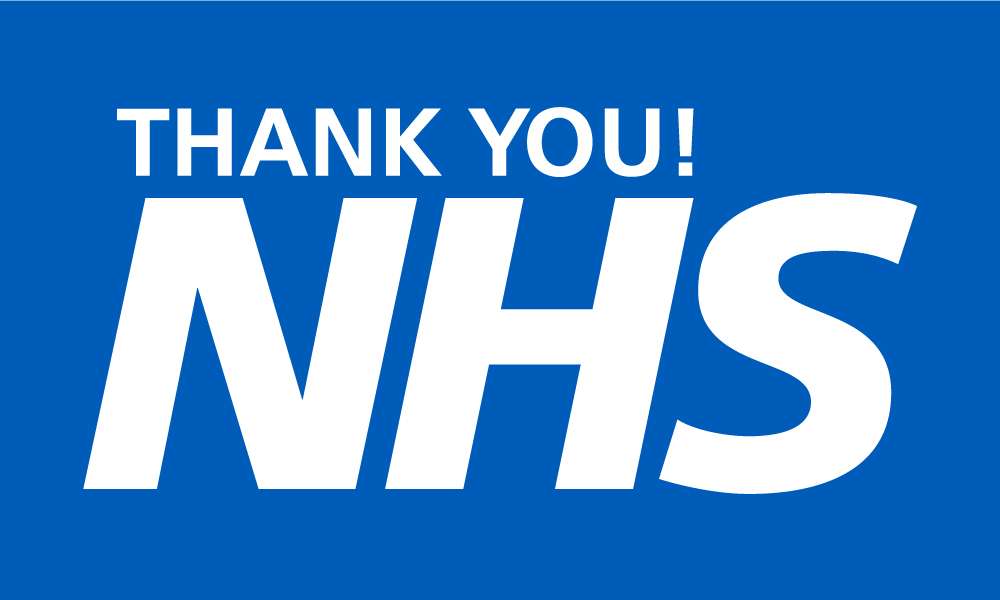 Thankyou  NHS Flag many different sizes to fly at home WE LOVE NHS  FLAG SIGN 