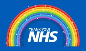 NHS Rainbow Outdoor Quality Flag