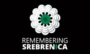 Remembering Srebrenica Flag