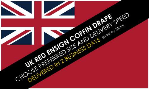 UK Red Ensign Coffin