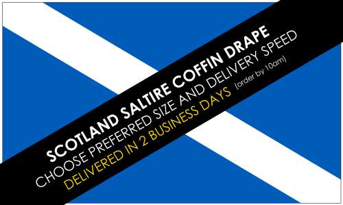 Scotland Saltire Coffin