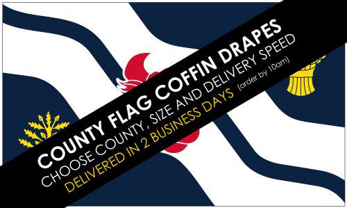 County Flag Coffin Drapes