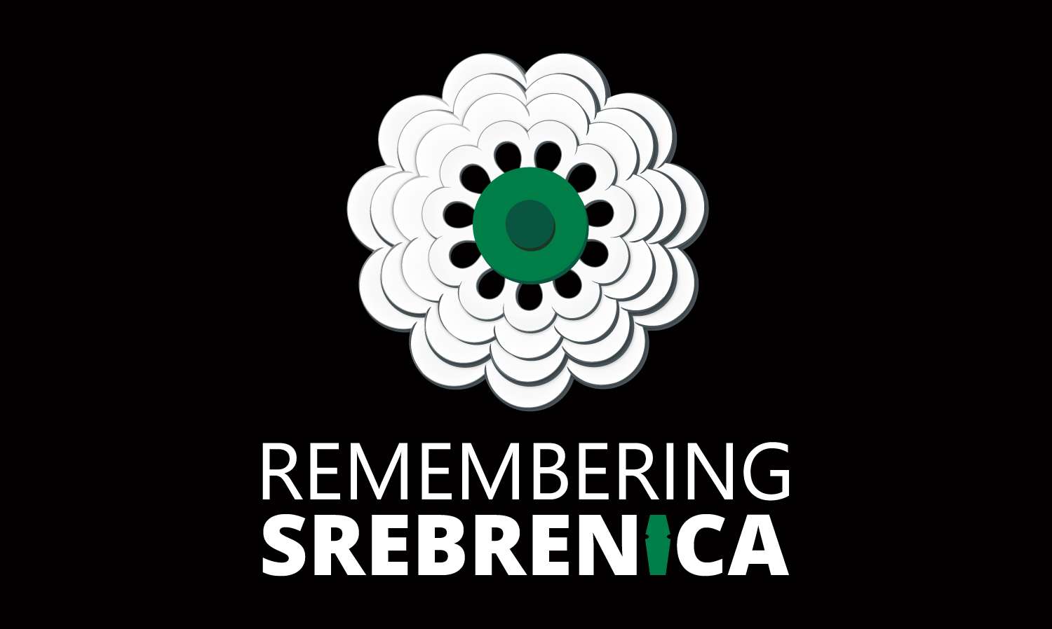 Remembering Srebrenica with a high quality flag.
