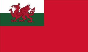 wales red ensign flag