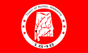 Butler Alabama outdoor flag