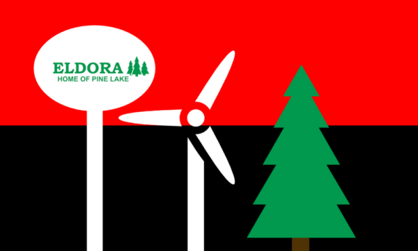 Eldora, Iowa USA Outdoor Flags