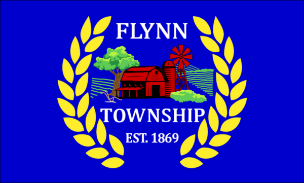 Flynn Township Michigan outdoor Flag