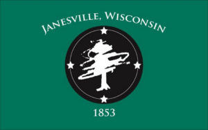 Janesville Wisconsin Outdoor Flag