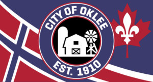 Oklee Minnesota Outdoor Flag