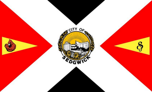 Sedgwick, Kansas USA Outdoor Flag