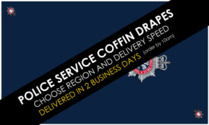 Police Service coffin drapes from MrFlag
