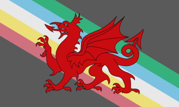 visually safe disability pride wales flag