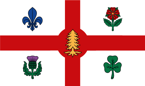 flag of montreal canada