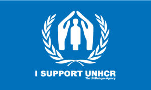 I support UNHCR flag
