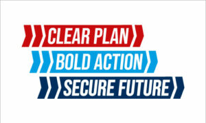 Vote Conservatives 2024 Clear Plan General Election Flag
