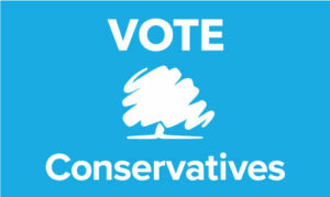 Vote Conservatives 2024 General Election Flag