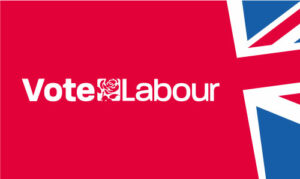 Vote Labour UK 2024 General Election Flag